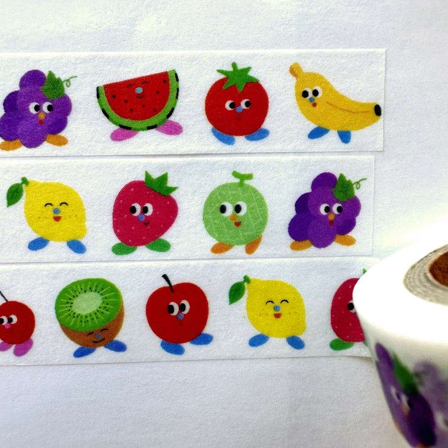 fruit fries - Fruits with Feet washi tape SAMPLES