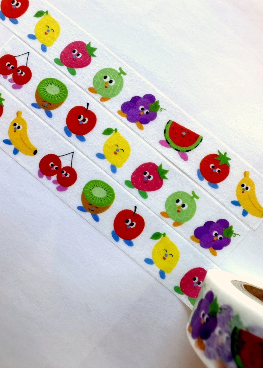 fruit fries - Fruits with Feet washi tape SAMPLES