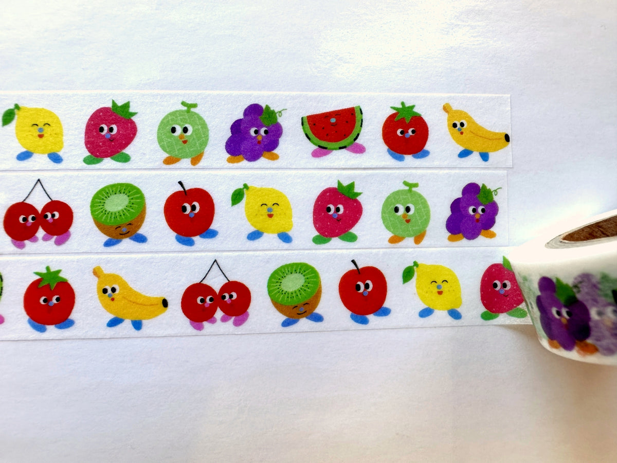 fruit fries - Fruits with Feet washi tape SAMPLES