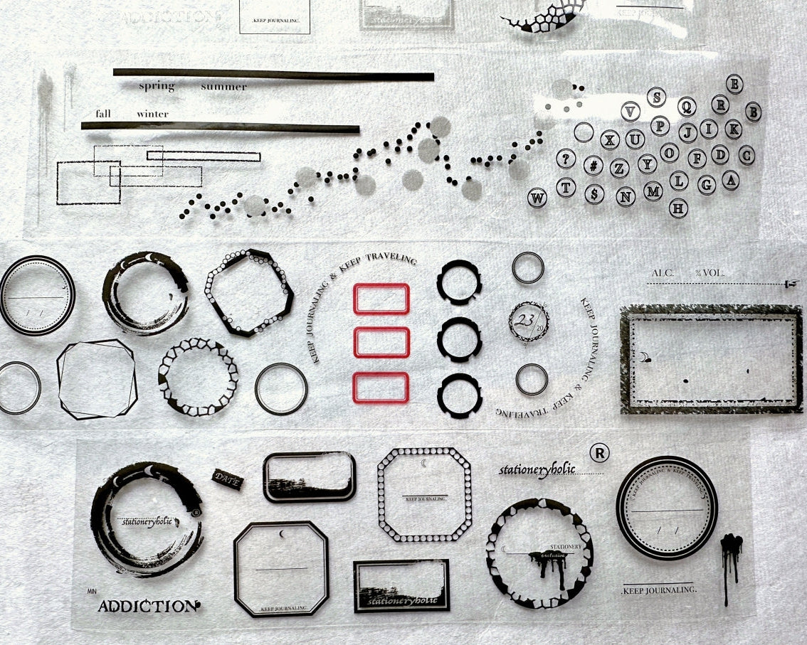 Ha7uu Studio - Stationery Addiction Wine Label PET tape SAMPLES