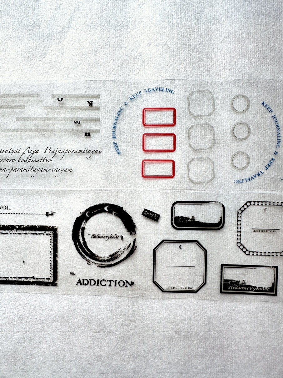 Ha7uu Studio - Stationery Addiction Wine Label PET tape SAMPLES