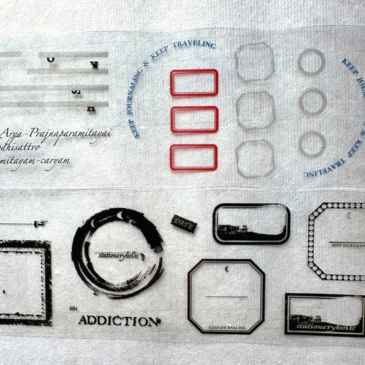 Ha7uu Studio - Stationery Addiction Wine Label PET tape SAMPLES