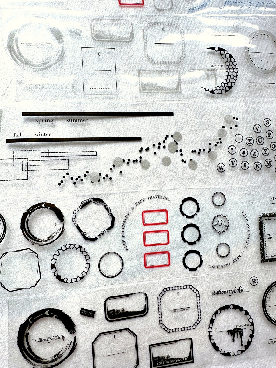 Ha7uu Studio - Stationery Addiction Wine Label PET tape SAMPLES