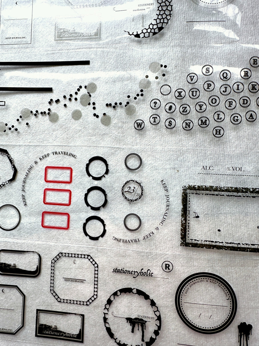 Ha7uu Studio - Stationery Addiction Wine Label PET tape SAMPLES