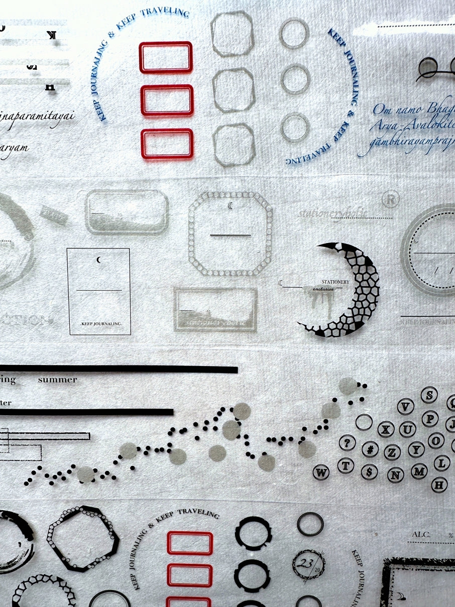 Ha7uu Studio - Stationery Addiction Wine Label PET tape SAMPLES