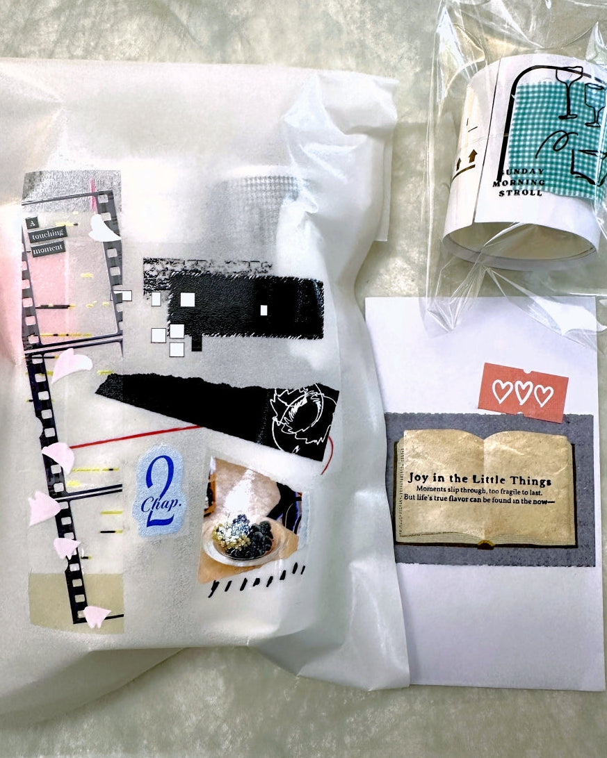 Ha7uu Studio - Frottage/Maybe Rose PET tape SAMPLES