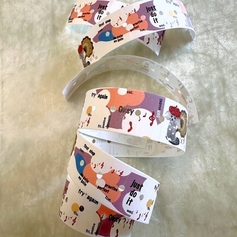 Ha7uu Studio - Mindful Dog label sticker roll SAMPLES