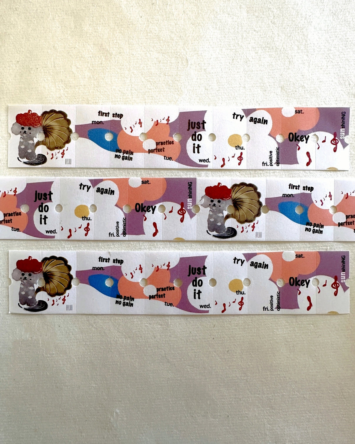 Ha7uu Studio - Mindful Dog label sticker roll SAMPLES