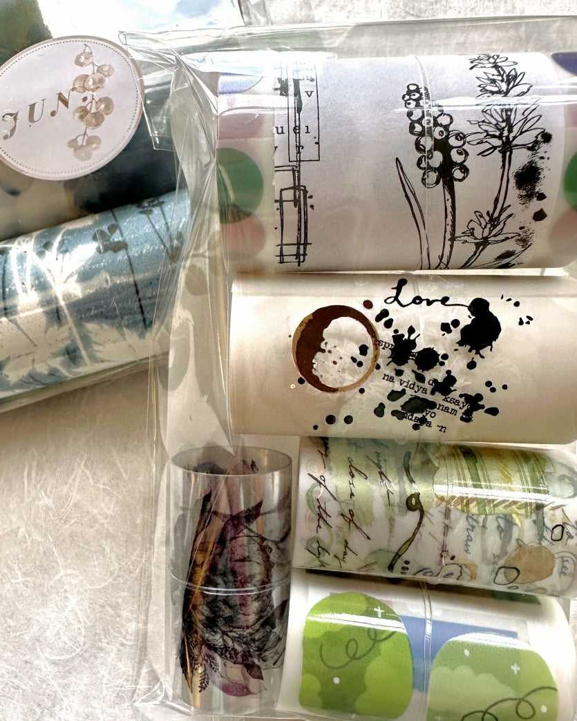 Ha7uu Studio - Ginkgo in Inkblots gold hot stamped PET SAMPLES