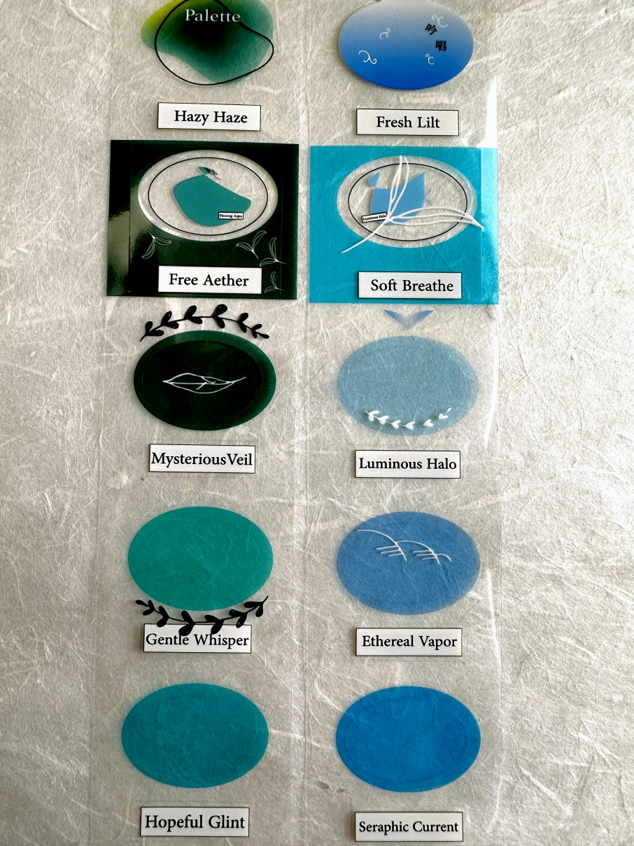 Ha7uu Studio - Air Palette kiss-cut PET SAMPLES
