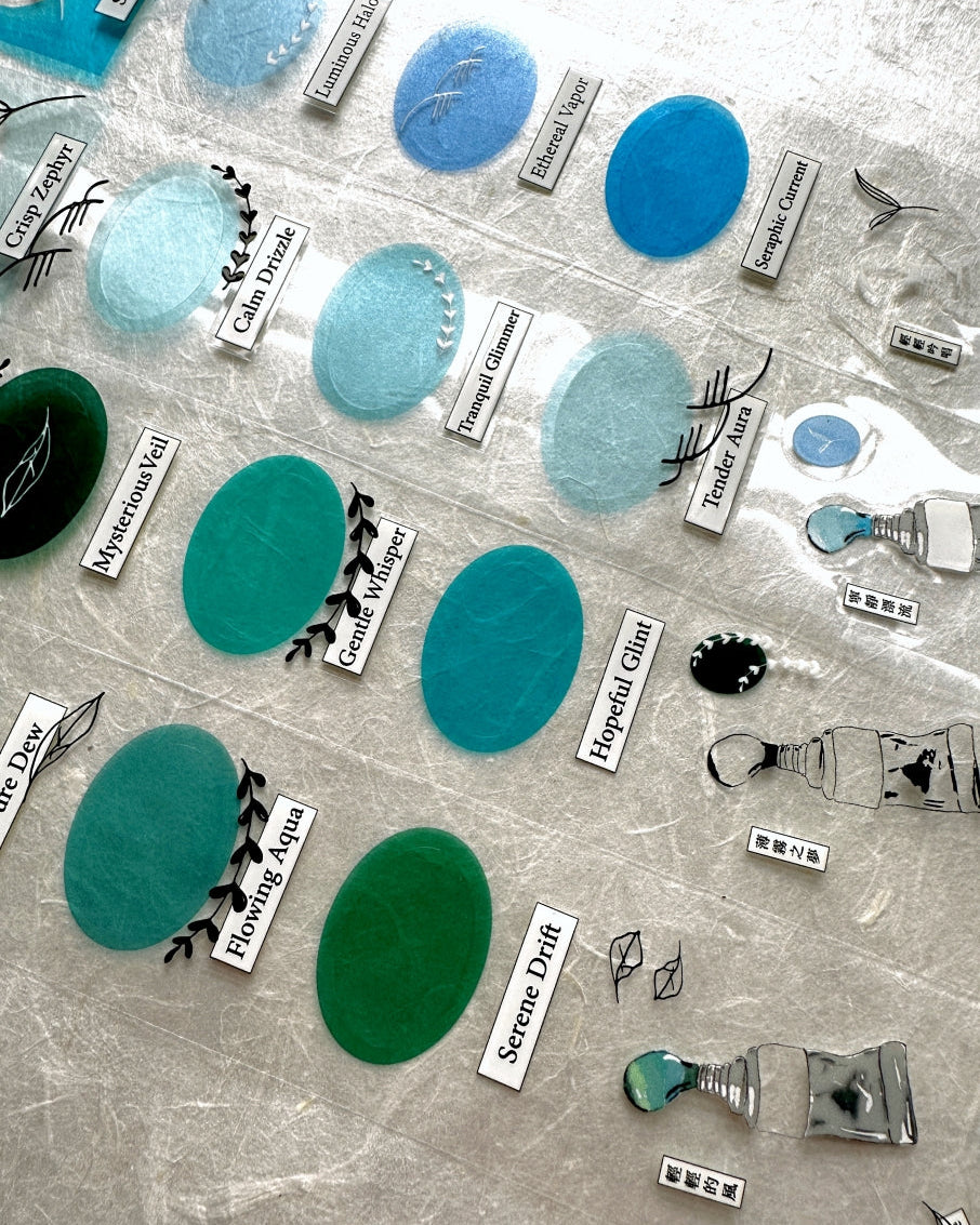 Ha7uu Studio - Air Palette kiss-cut PET SAMPLES