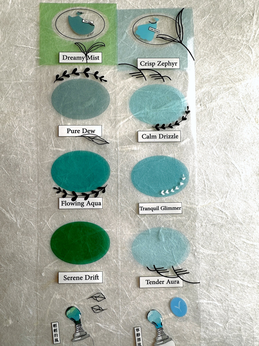 Ha7uu Studio - Air Palette kiss-cut PET SAMPLES