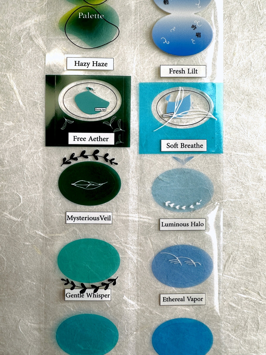 Ha7uu Studio - Air Palette kiss-cut PET SAMPLES
