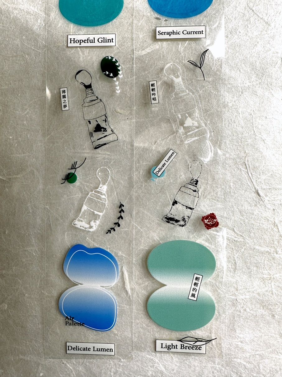 Ha7uu Studio - Air Palette kiss-cut PET SAMPLES