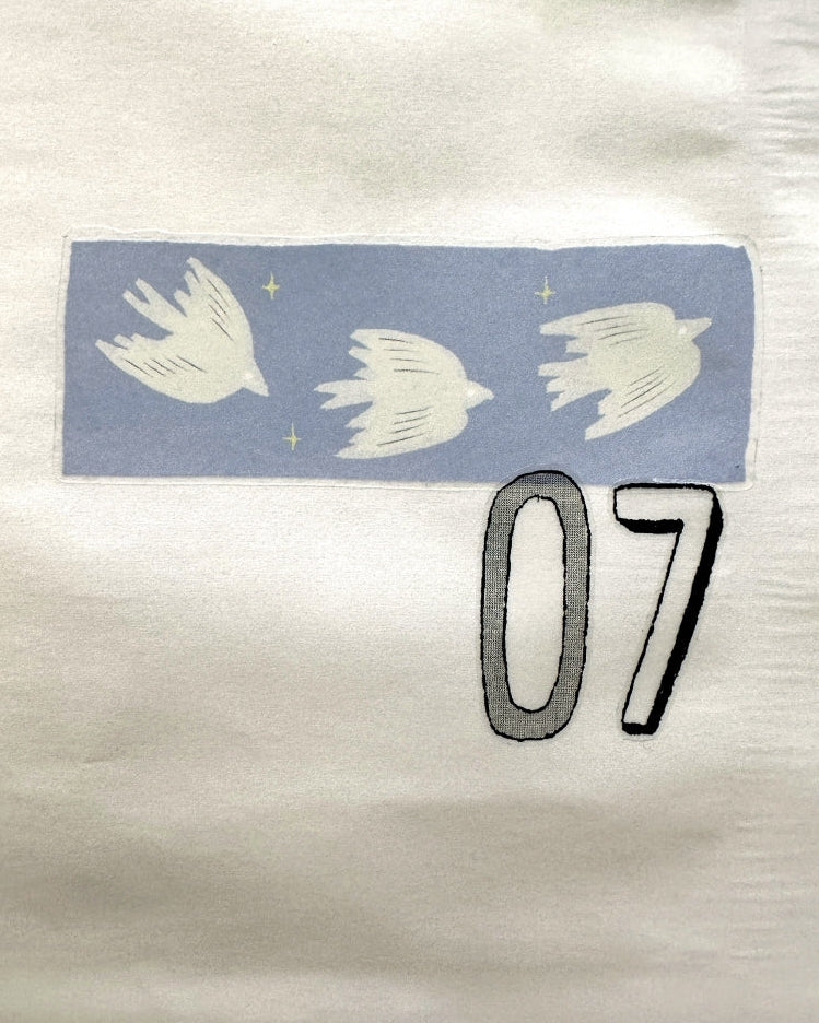 Wanle Studio - B&W Long Numbers kiss-cut washi & PET tape SAMPLES