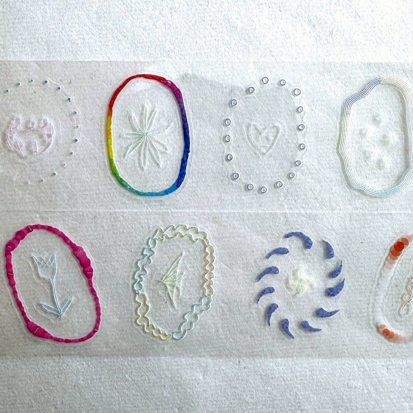 iifloccus - Rainbow Ring kiss-cut PET tape SAMPLES