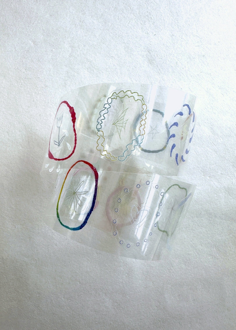 iifloccus - Rainbow Ring kiss-cut PET tape SAMPLES