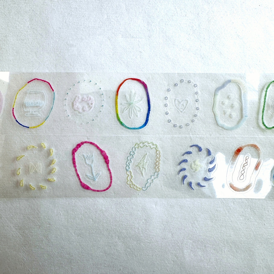 iifloccus - Rainbow Ring kiss-cut PET tape SAMPLES