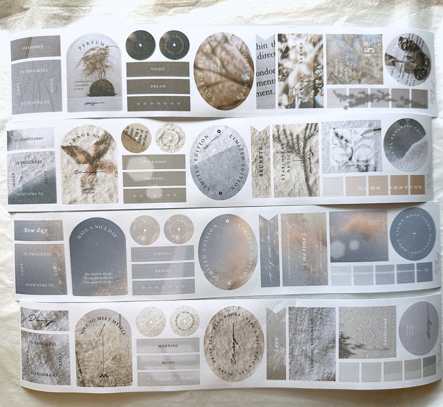 Breezy Studio - COZY # in Progress kiss-cut paper tape SAMPLES