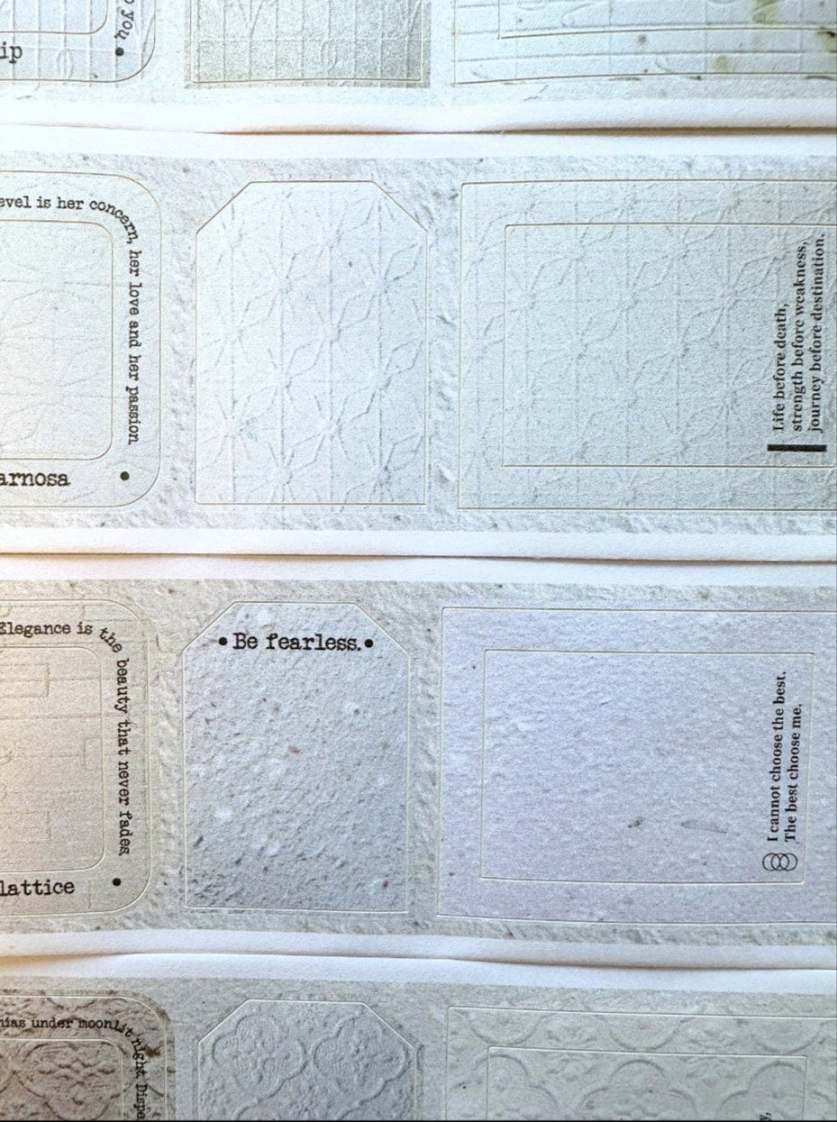 A Great Idea & Shihsyu Paper - The Warmth of Paper kiss-cut paper tape SAMPLES