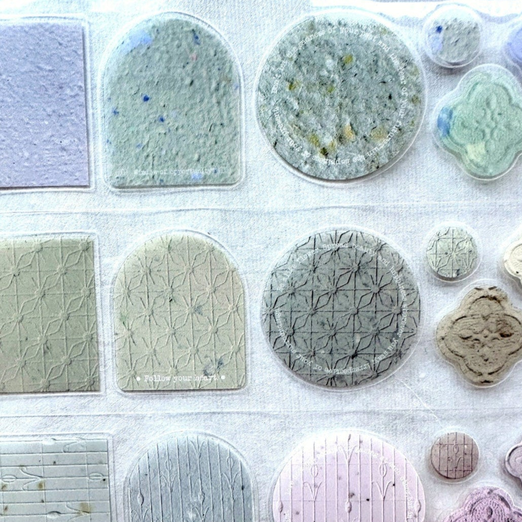 A Great Idea & Shihsyu Paper - The Warmth of Paper kiss-cut PET tape SAMPLES