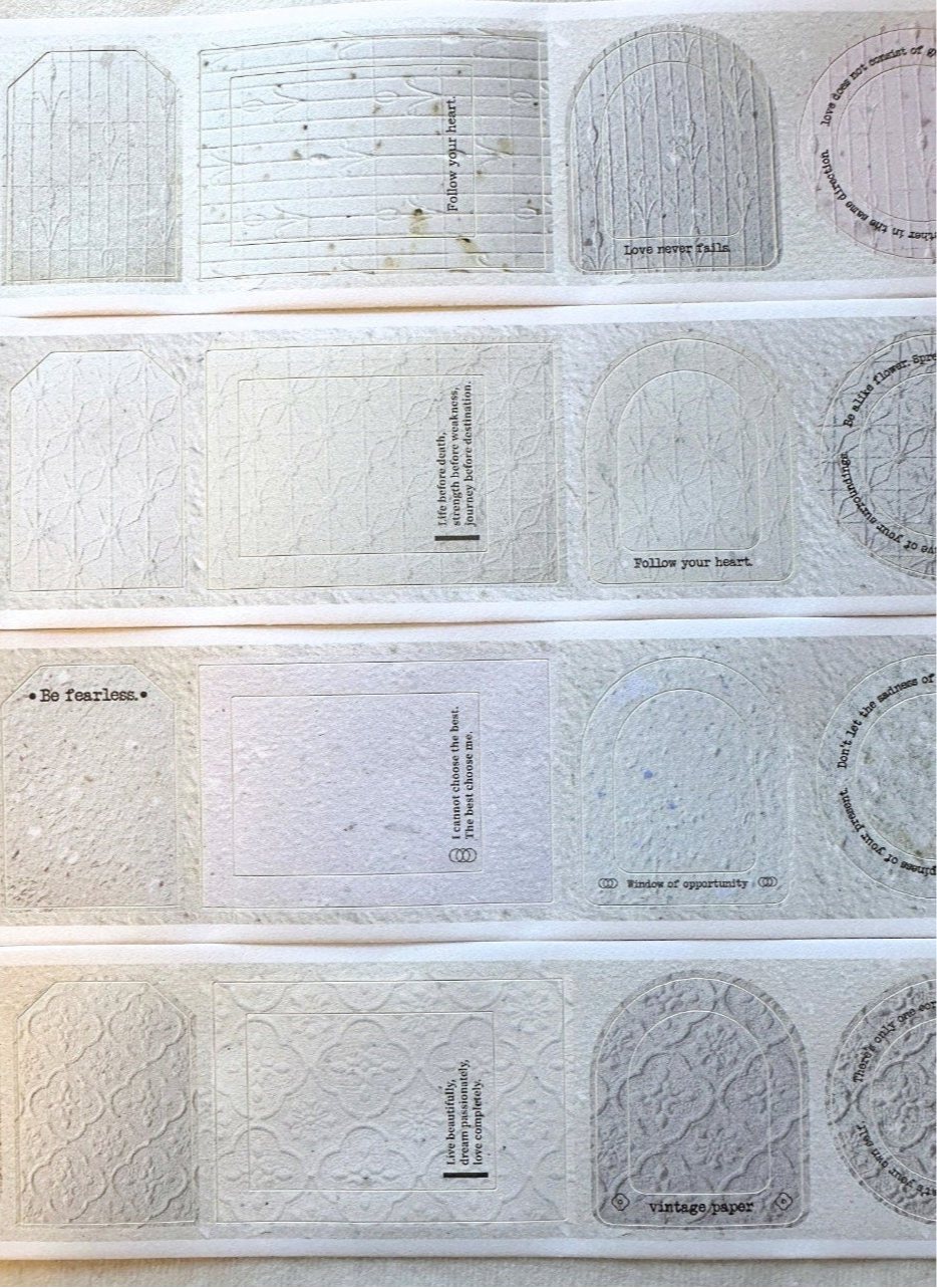 A Great Idea & Shihsyu Paper - The Warmth of Paper kiss-cut paper tape SAMPLES