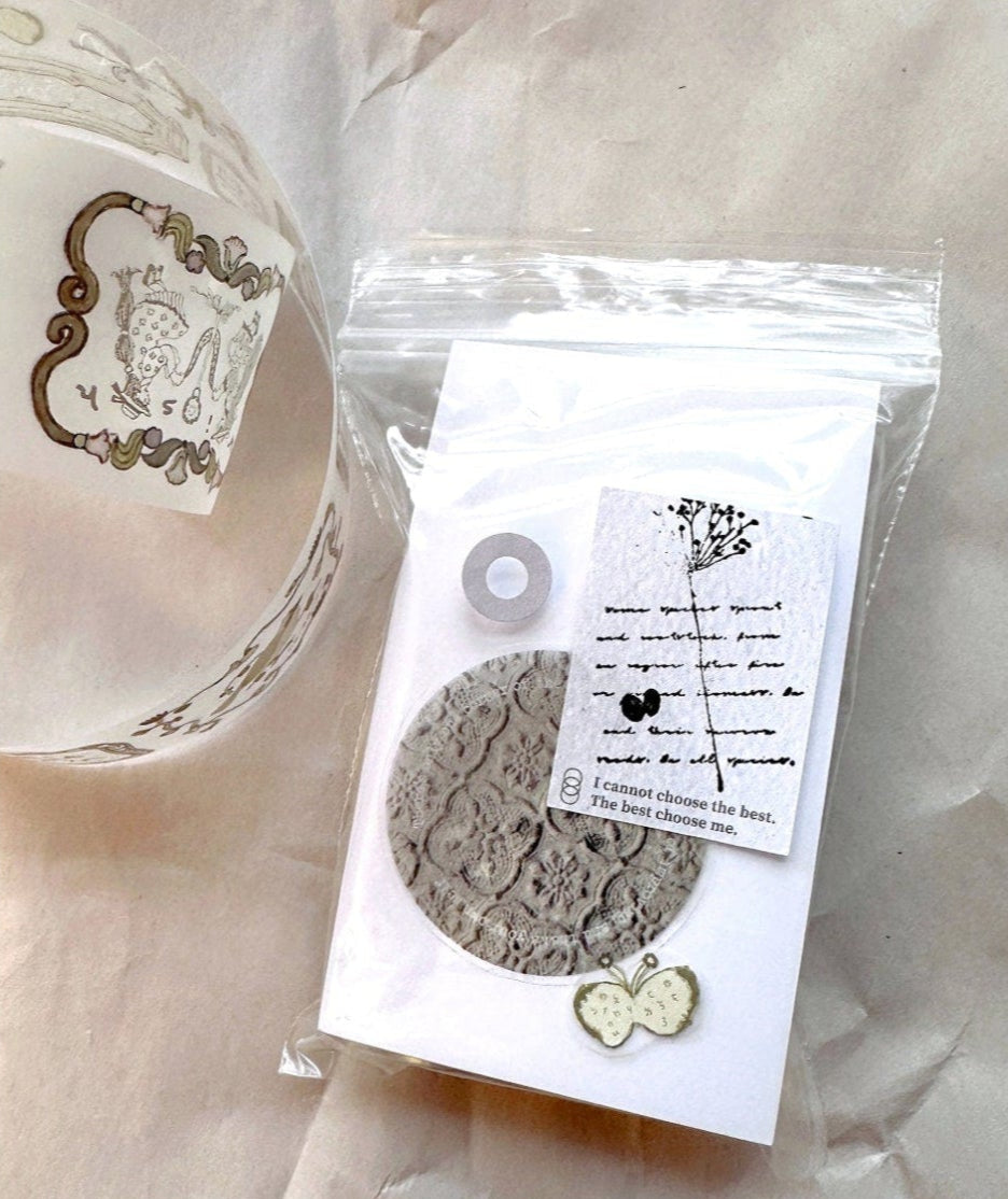 A Great Idea & Shihsyu Paper - The Warmth of Paper kiss-cut paper tape SAMPLES
