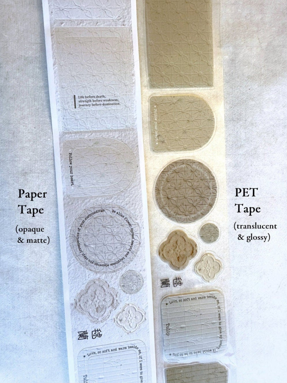 A Great Idea & Shihsyu Paper - The Warmth of Paper kiss-cut paper tape SAMPLES