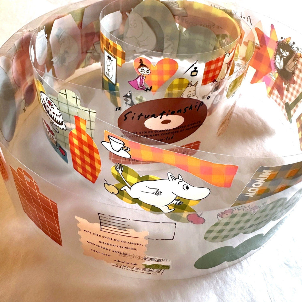 A Kind of Café x Moomin - Play with Plaid PET tape SAMPLES