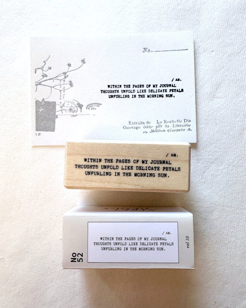 Nyret - Vol. 10 Daily Aesthetic No. 52 rubber stamp