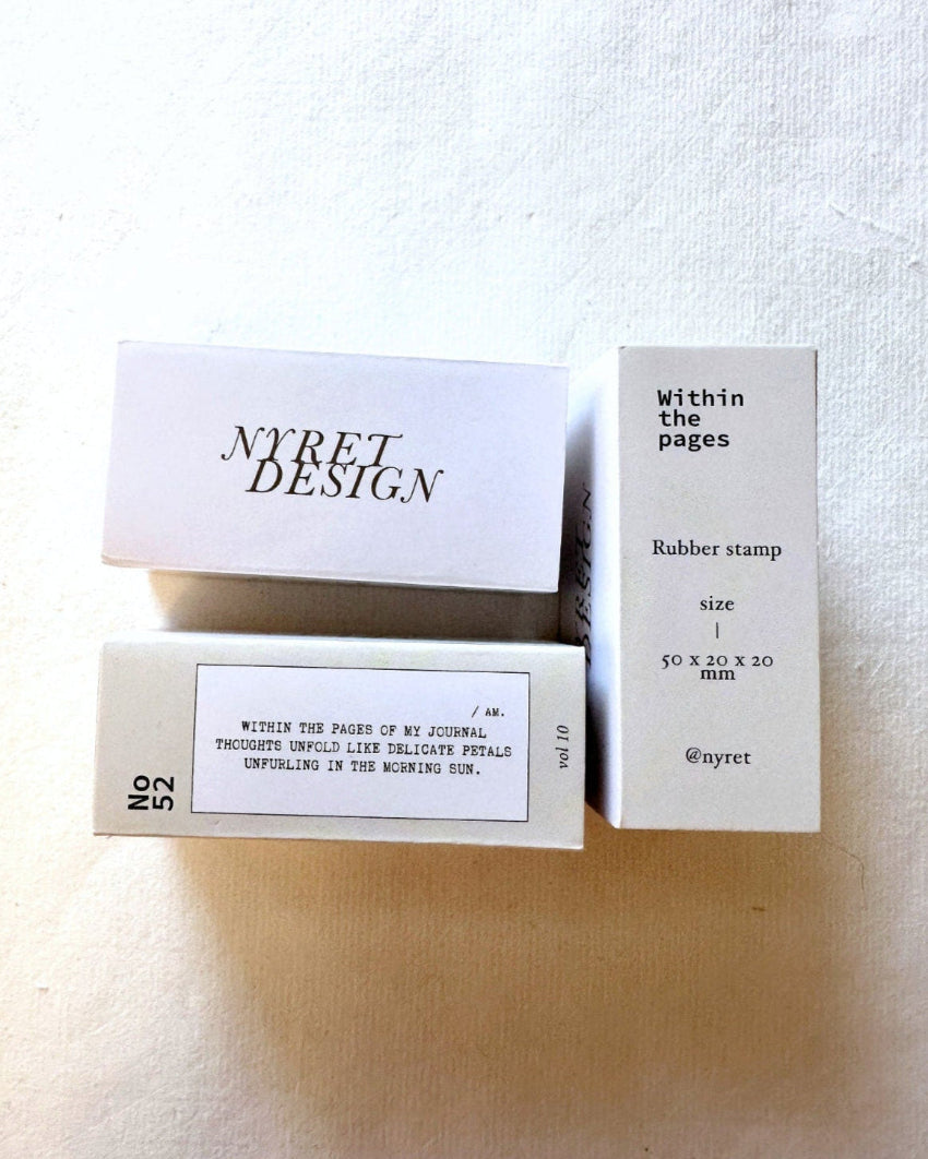 Nyret - Vol. 10 Daily Aesthetic No. 52 rubber stamp