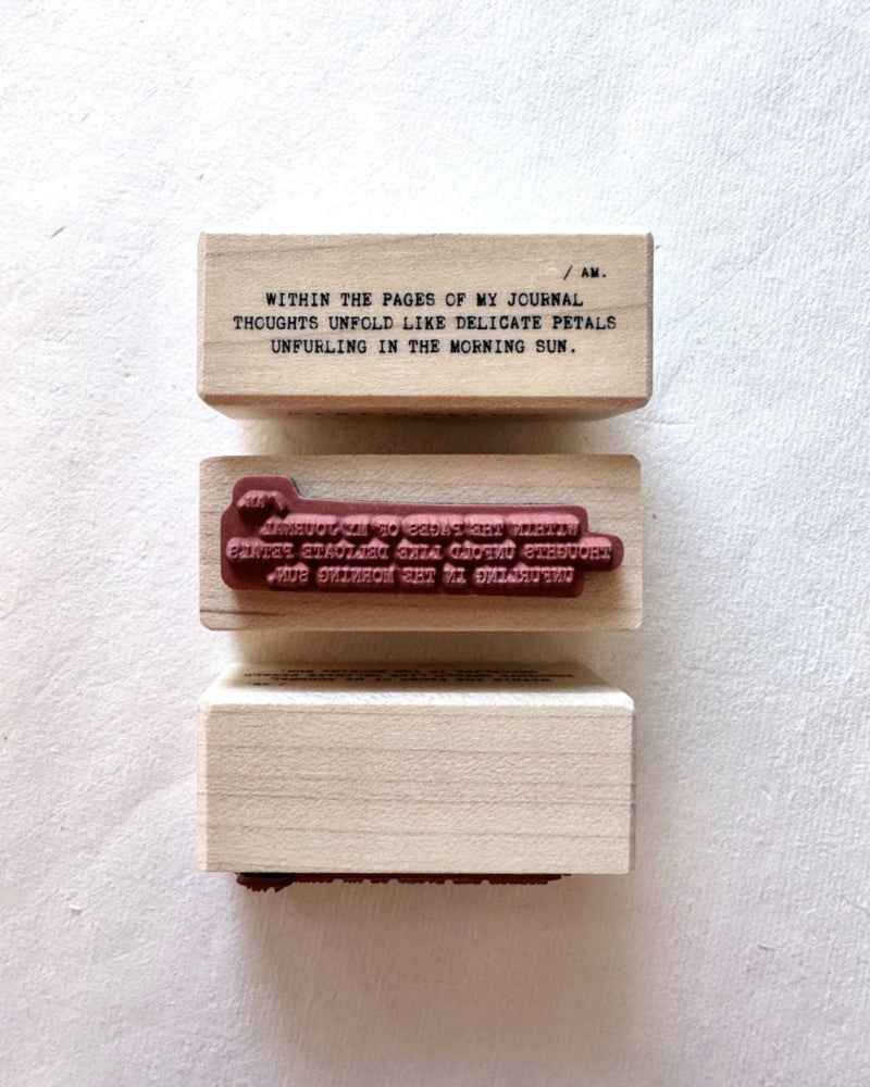 Nyret - Vol. 10 Daily Aesthetic No. 52 rubber stamp