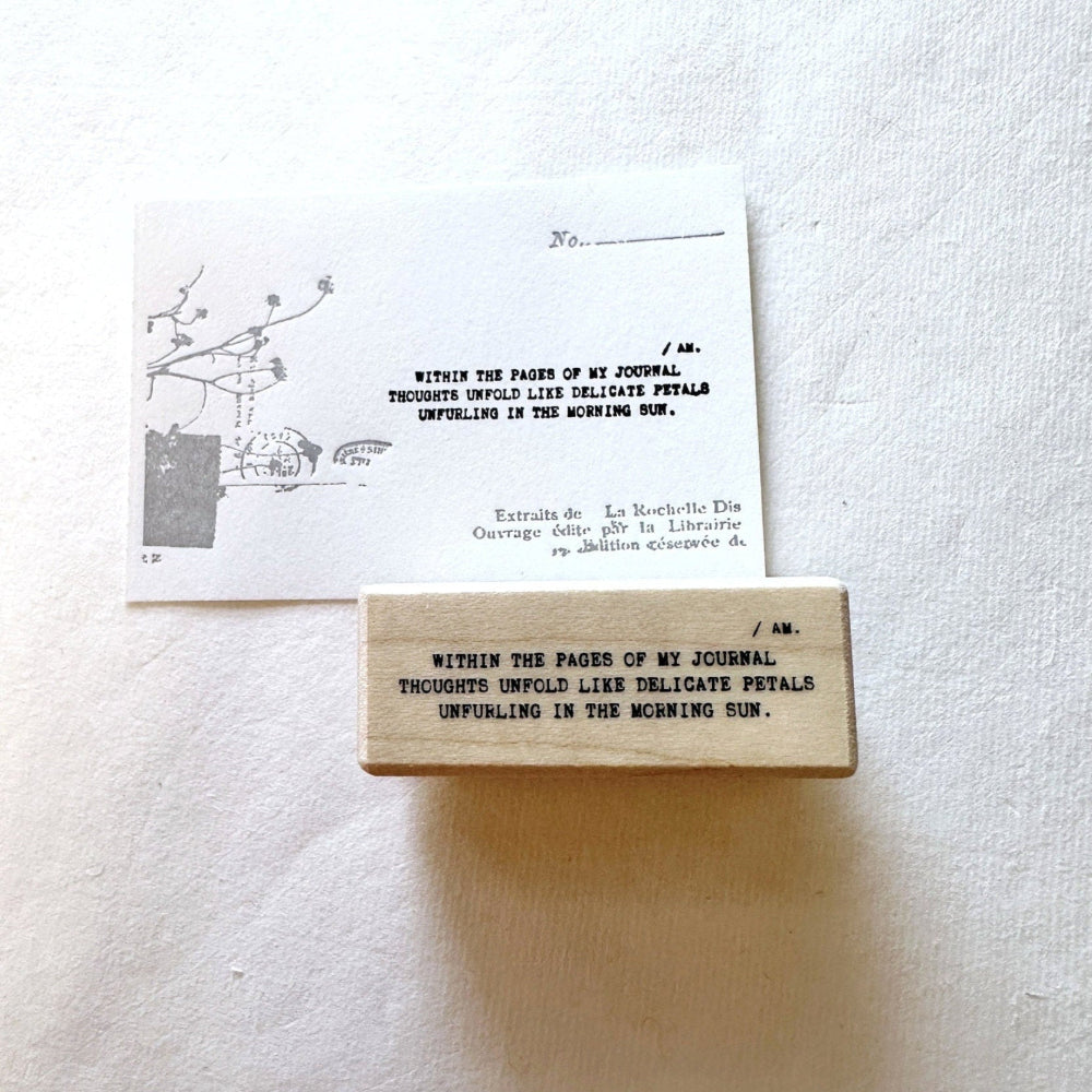 Nyret - Vol. 10 Daily Aesthetic No. 52 rubber stamp