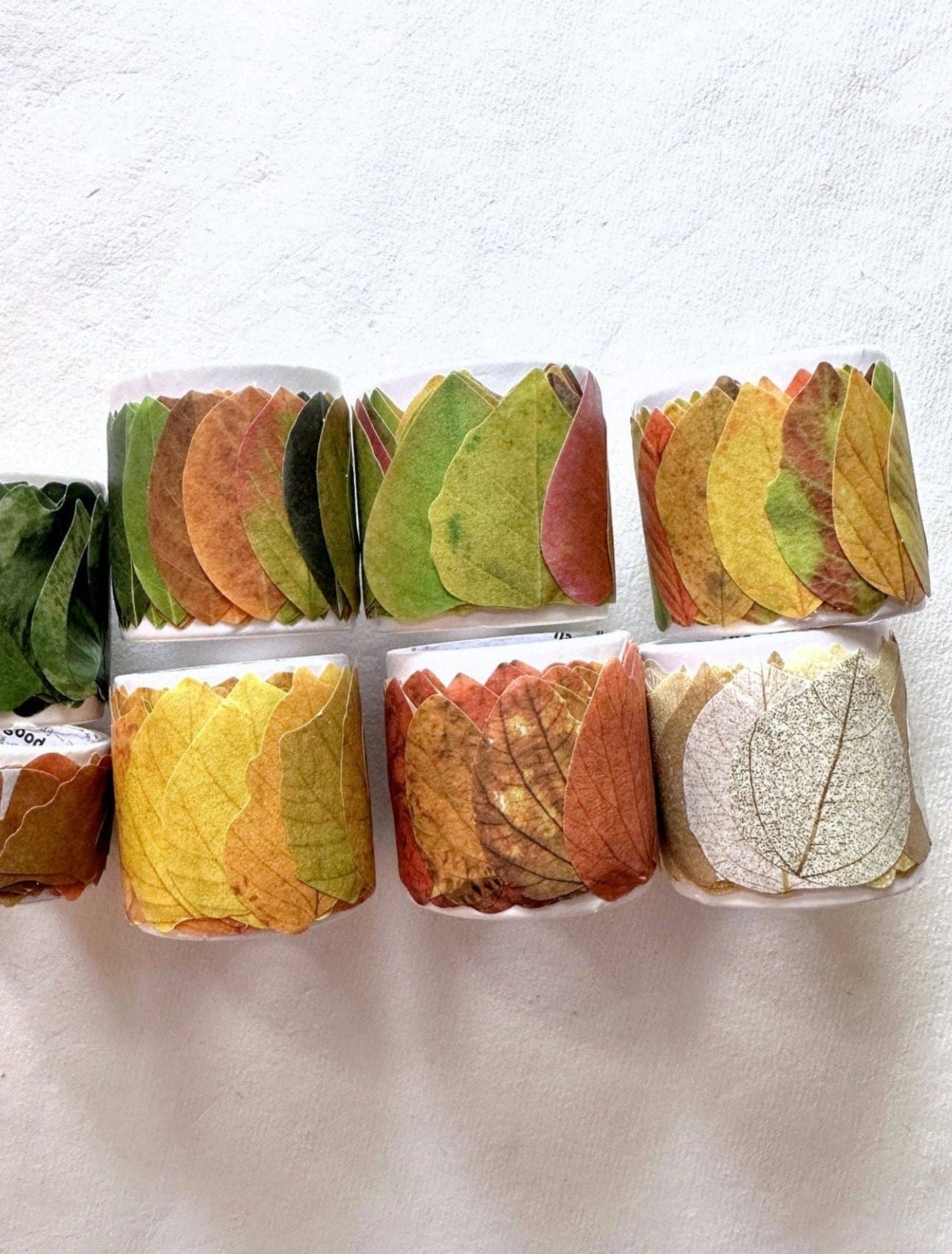 Fall Leaves paper sticker rolls