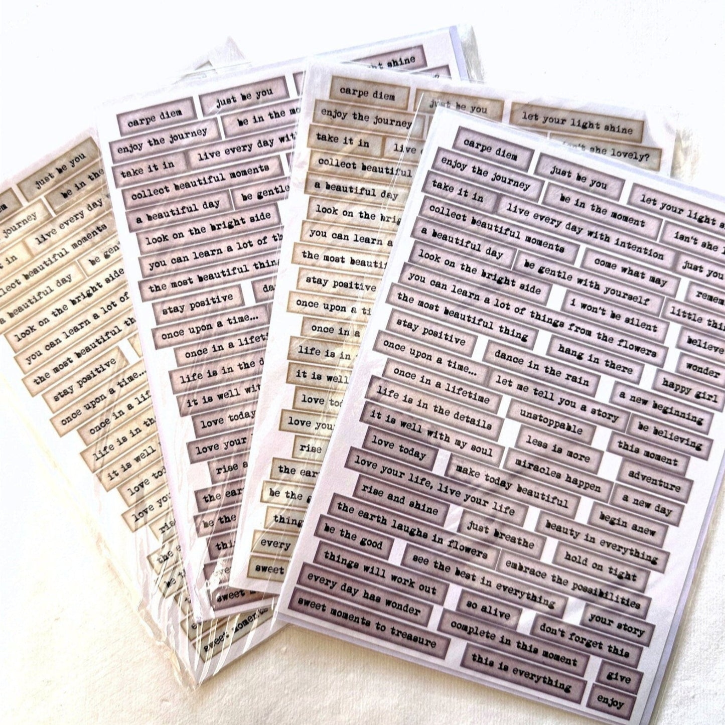 Marky Puppy - Vintage-style Phrase Stickers