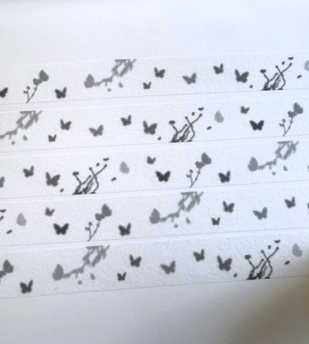 Yeon Charm - Butterflies washi tape Sample / Whole Roll