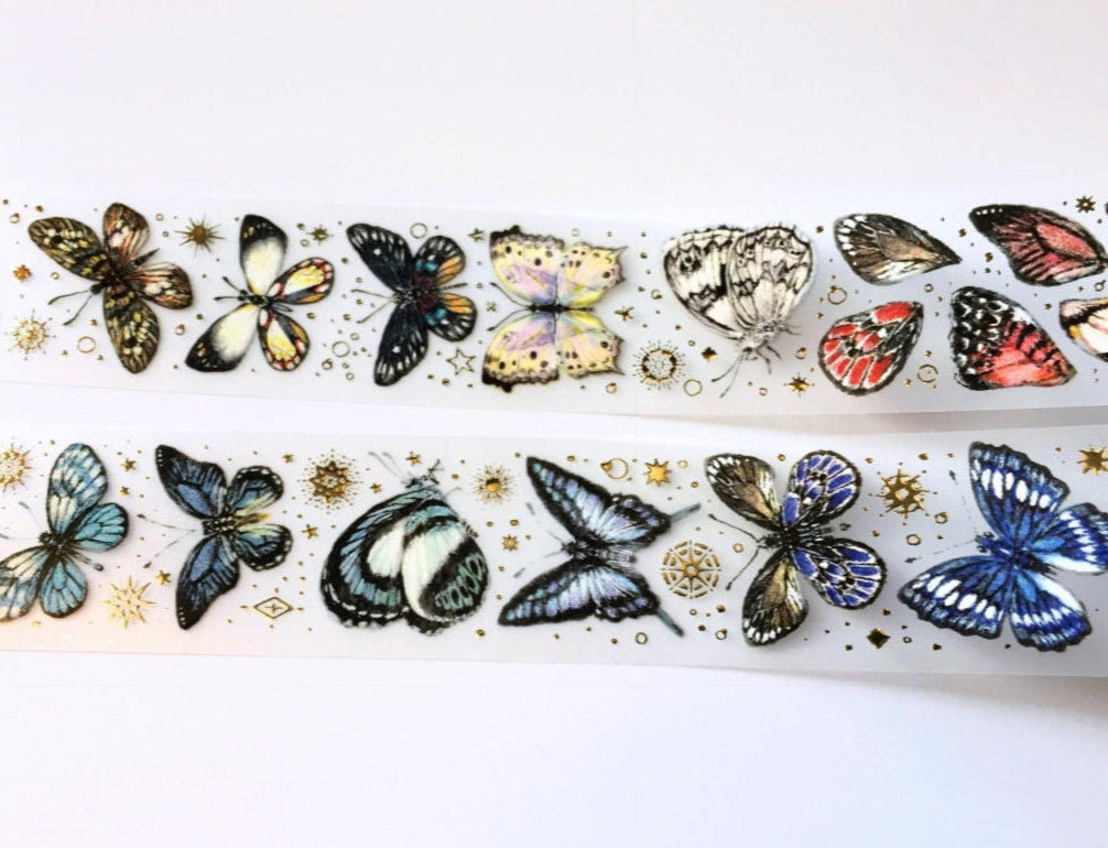 Lin Chia Ning - Butterfly gold-flecked PET tapes (two versions) SAMPLES