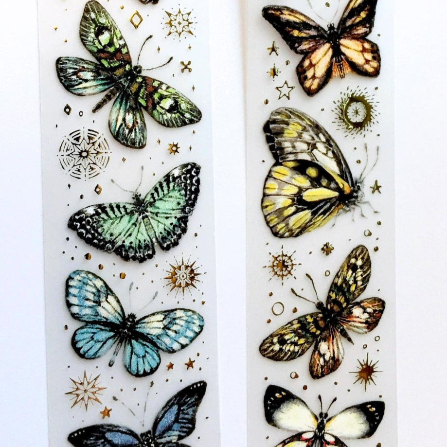 Lin Chia Ning - Butterfly gold-flecked PET tapes (two versions) SAMPLES