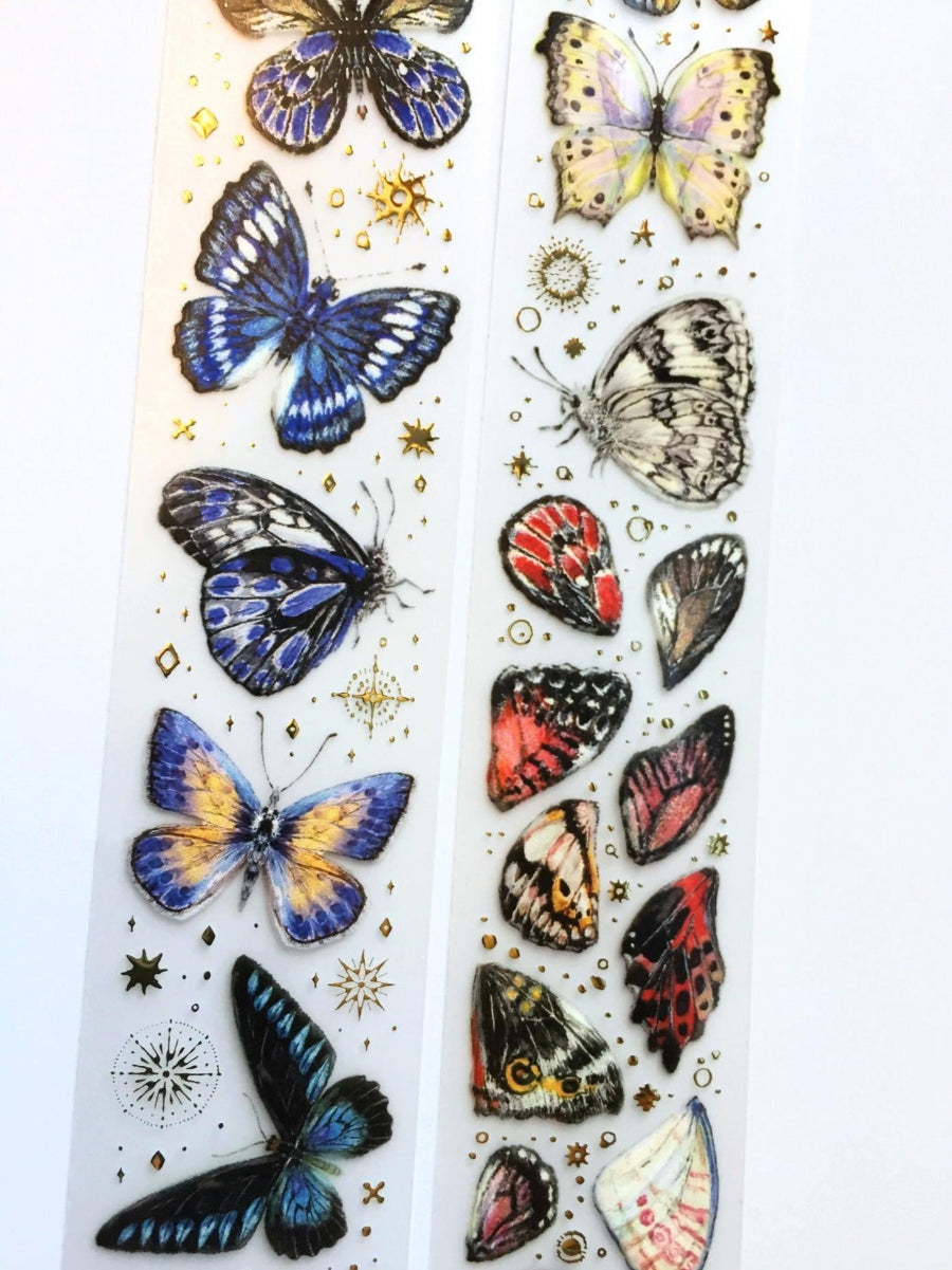 Lin Chia Ning - Butterfly gold-flecked PET tapes (two versions) SAMPLES