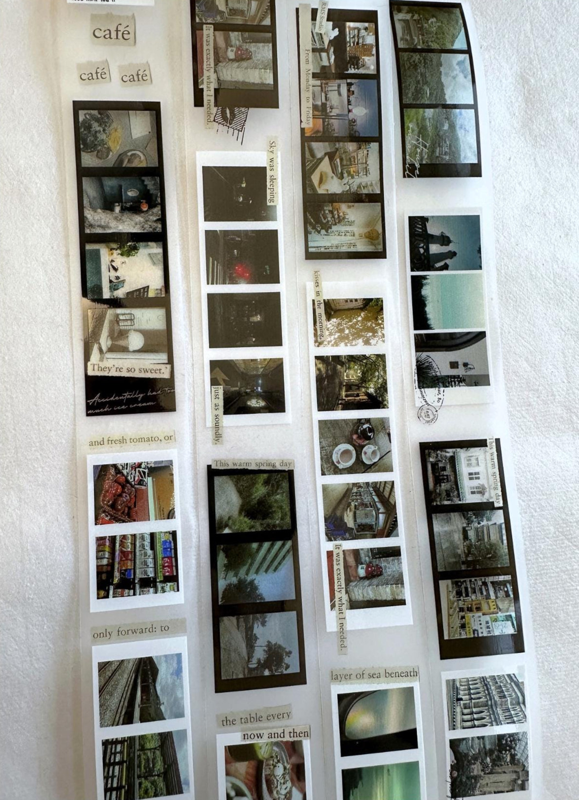 Raw Market Shop - Slow Morning (Photo Strips) PET tape SAMPLES