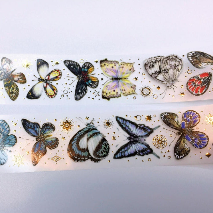 Lin Chia Ning - Butterfly gold-flecked PET tapes (two versions) SAMPLES