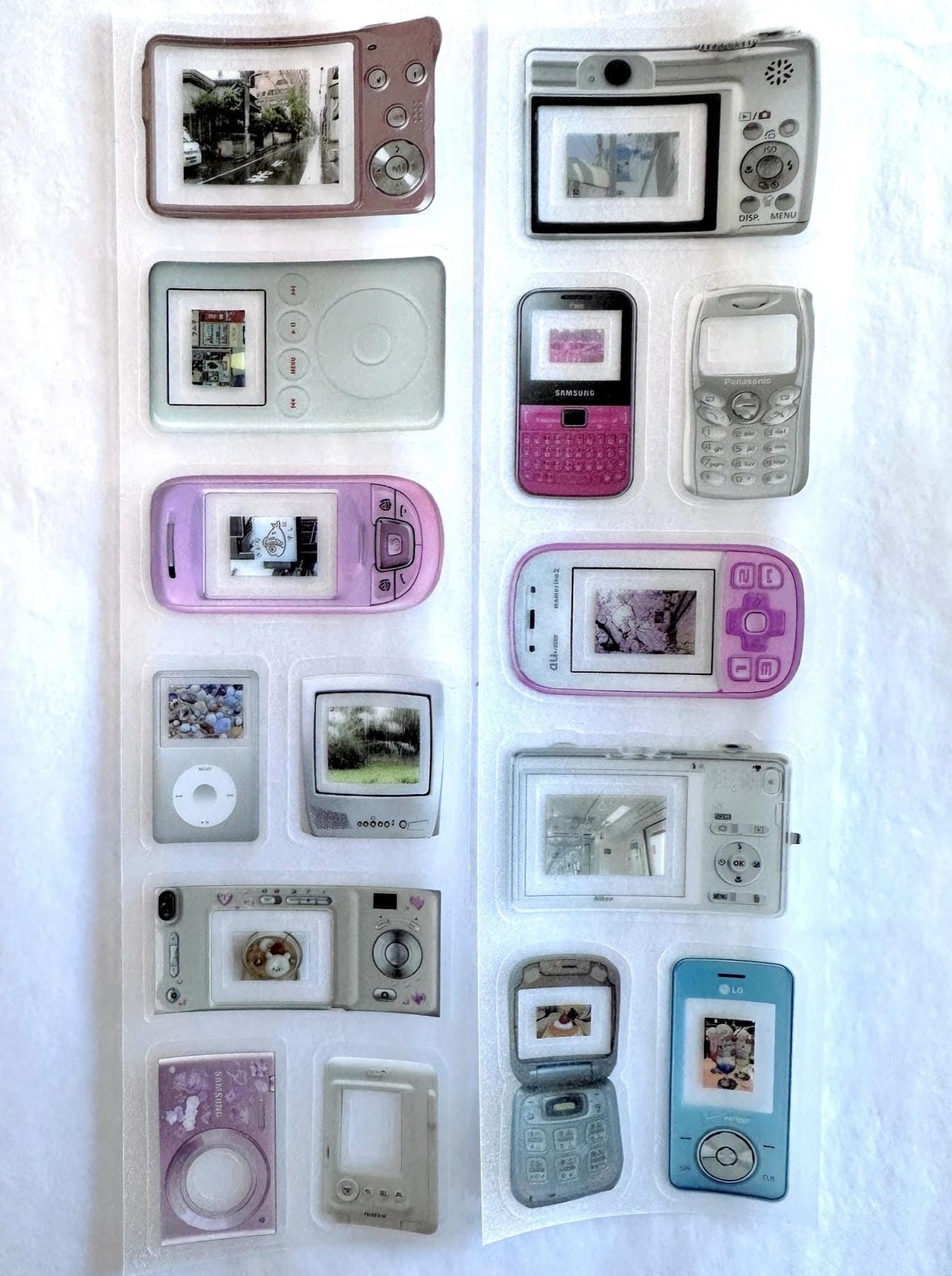 Yuxian - Electronic Millennial Dreams kiss-cut PVC tapes SAMPLES