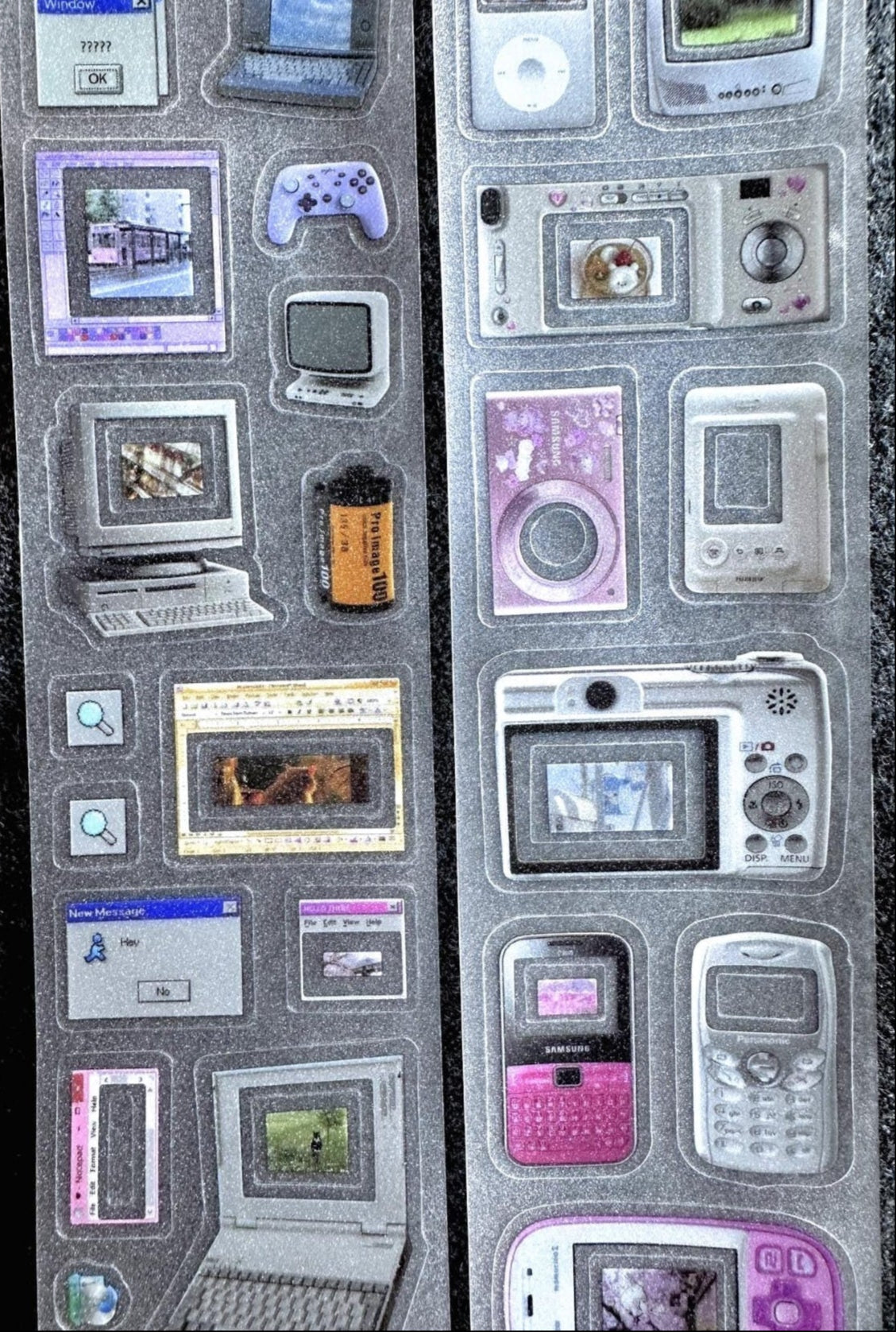 Yuxian - Electronic Millennial Dreams kiss-cut PVC tapes SAMPLES