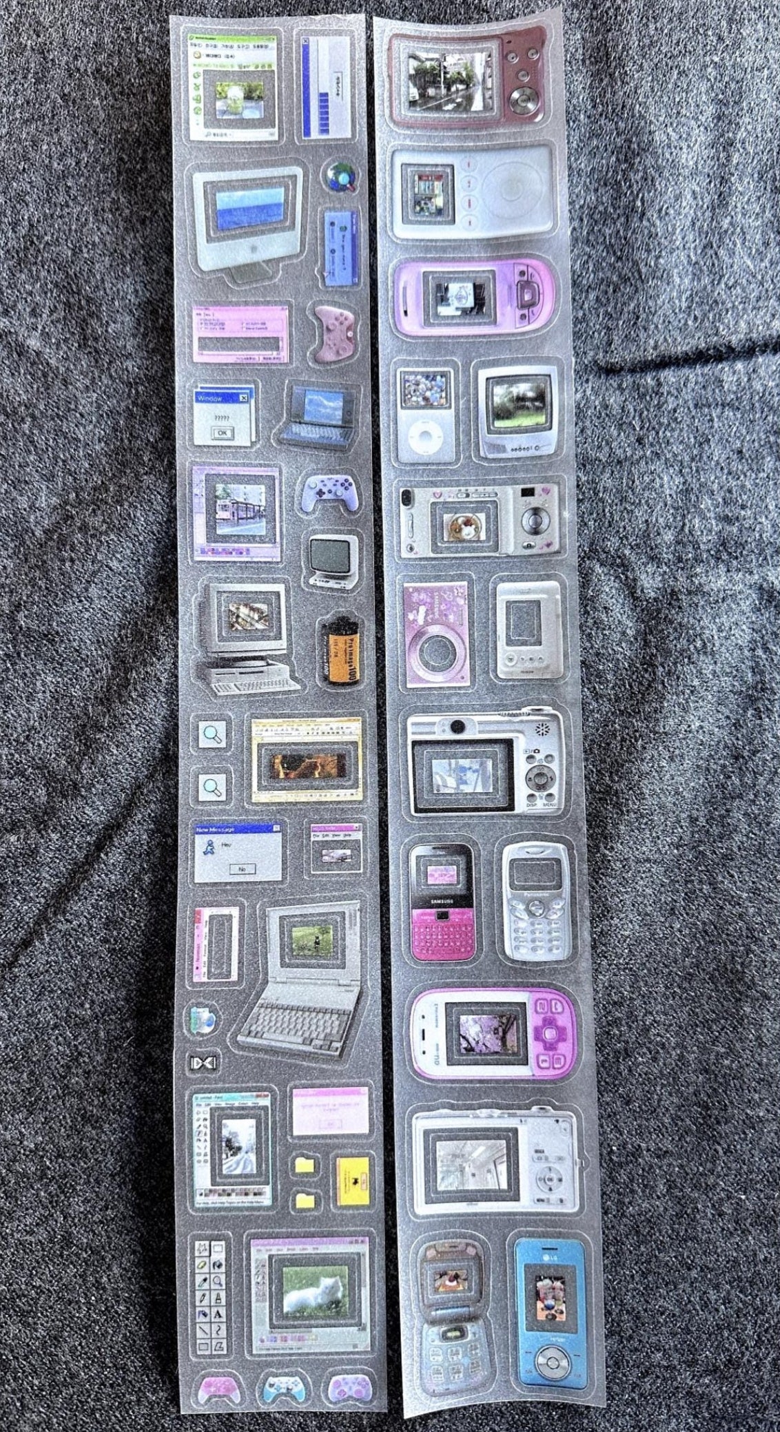 Yuxian - Electronic Millennial Dreams kiss-cut PVC tapes SAMPLES