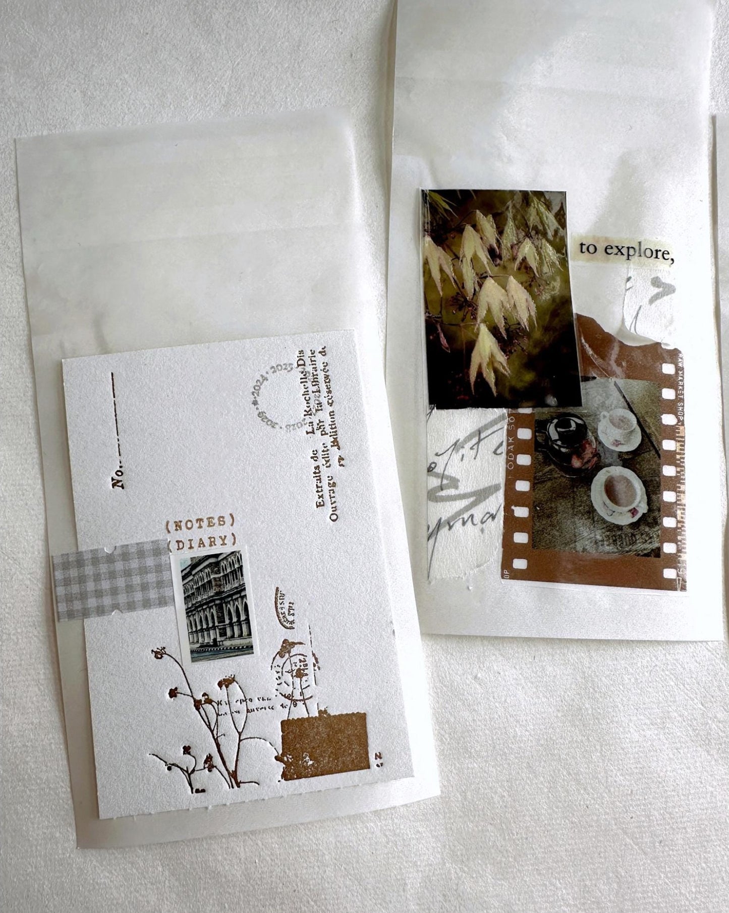Raw Market Shop - Thinking About (Sepia Film) PET tape SAMPLES