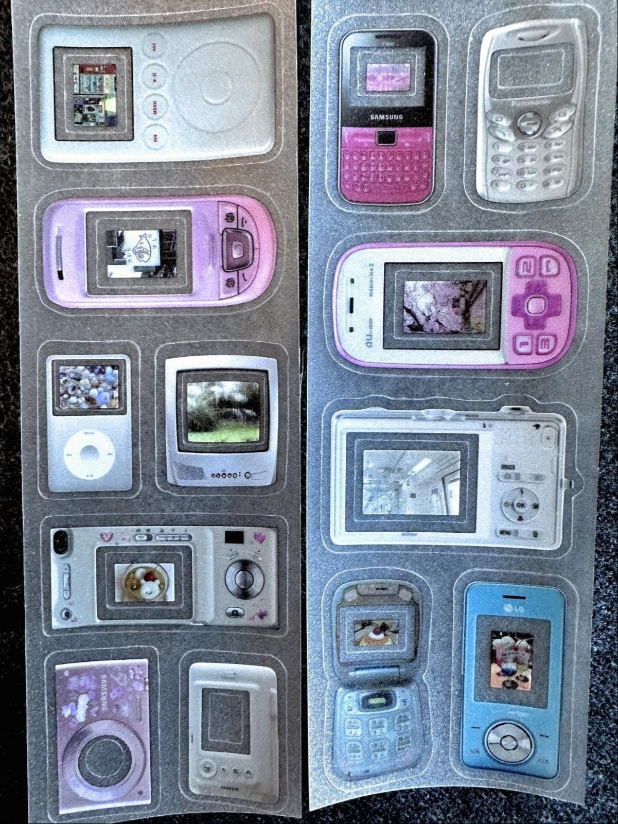 Yuxian - Electronic Millennial Dreams kiss-cut PVC tapes SAMPLES