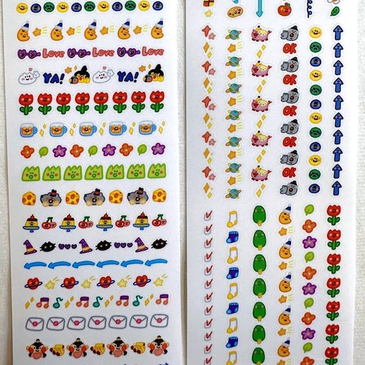 BuLan's Studio - Dividing Line kiss-cut paper tape (planner stickers) SAMPLES