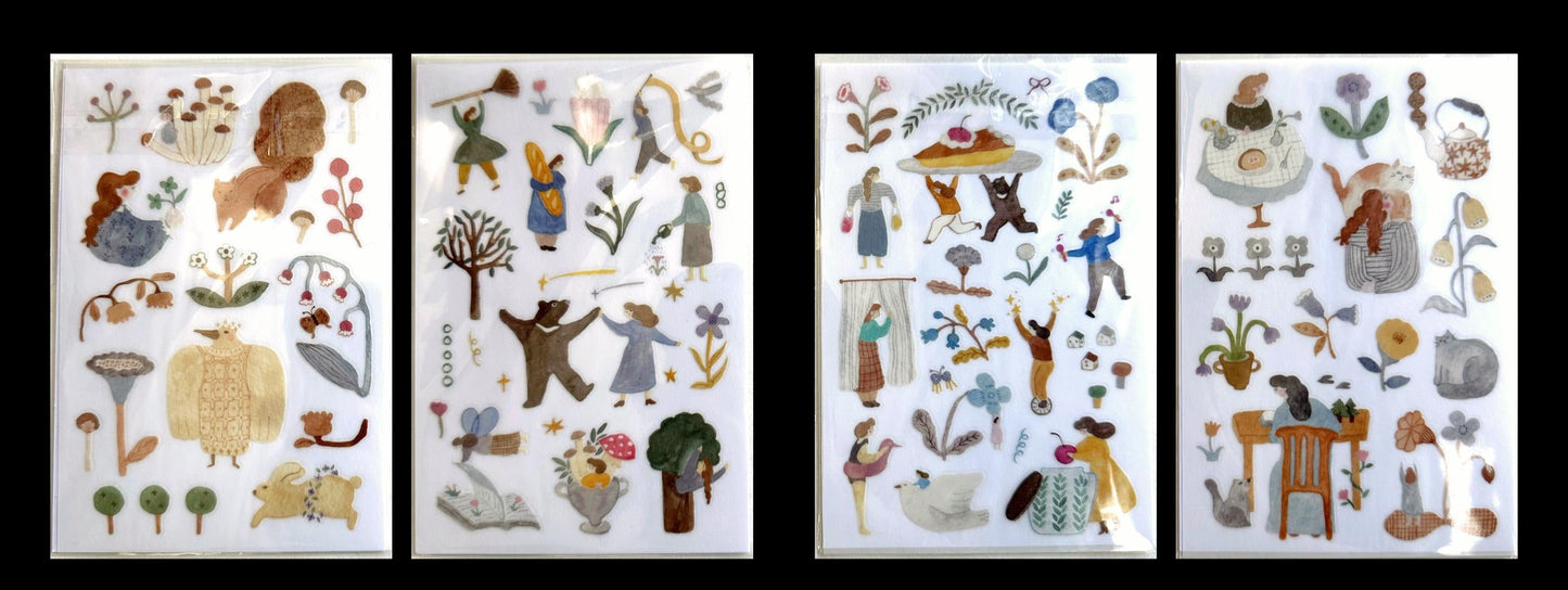 Ivy Snow - Blooming/Daydream/A Lovely Day/Indigo transfer sticker [Half-Packs]