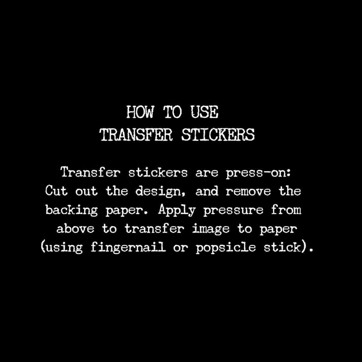 wwiinngg - Quiet Time / Travel transfer stickers