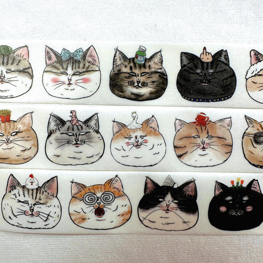 Shock Mama - Cat Collection washi tape SAMPLES